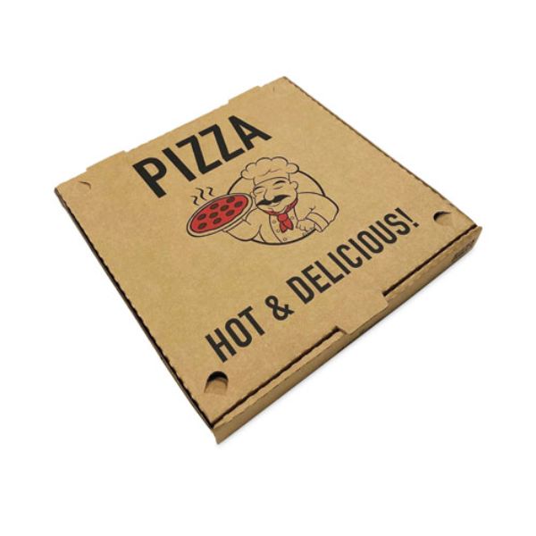 Picture of BluTable RMA661631253342 16 x 16 in. Kraft Stock Pizza Boxes - 50 per Bag