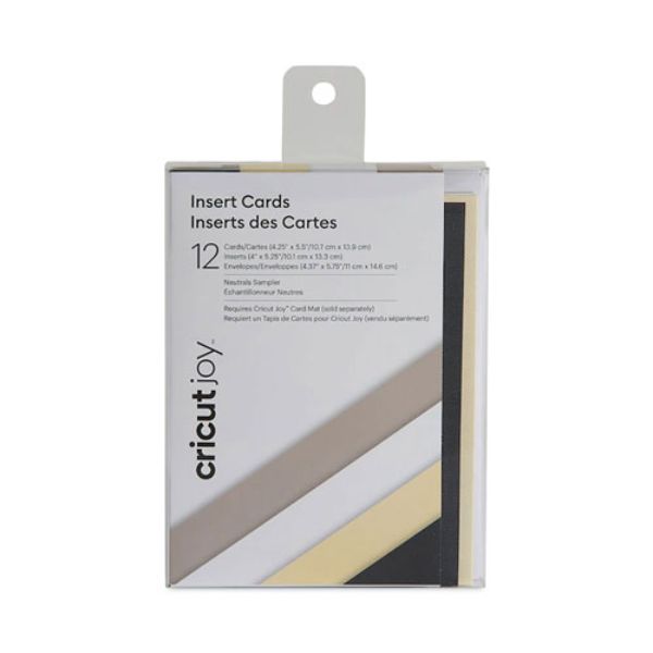 Picture of Cricut CCU2007253 5.5 x 4.25 in. Neutral Joy Insert Cards - 12 per Case