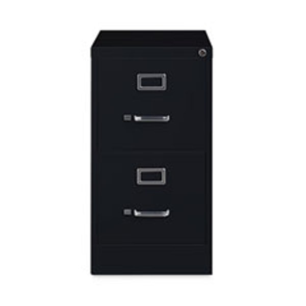 15 x 22 x 28.37 in. 2 Letter-Size Vertical Letter File Cabinet - Black -  KD Cajonera, KD3205028