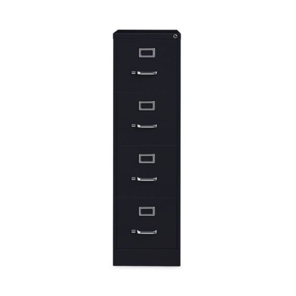 22 in. 4 Door Lateral Vertical Cabinet, Black