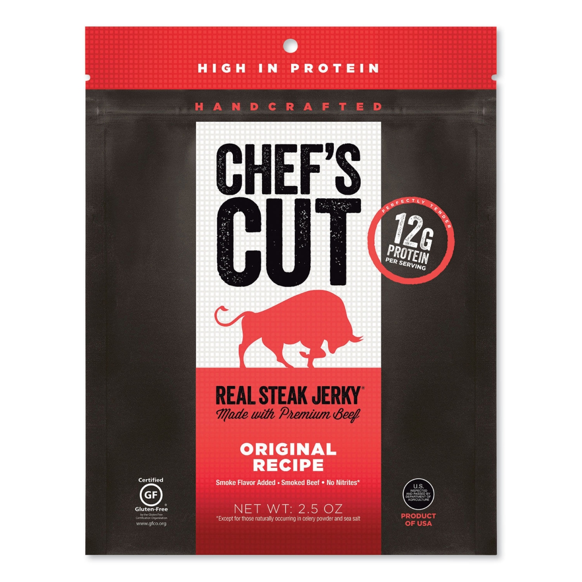 Picture of Chefs Cut CHUCCR00500 2.5 oz Original Recipe Real Steak Jerky