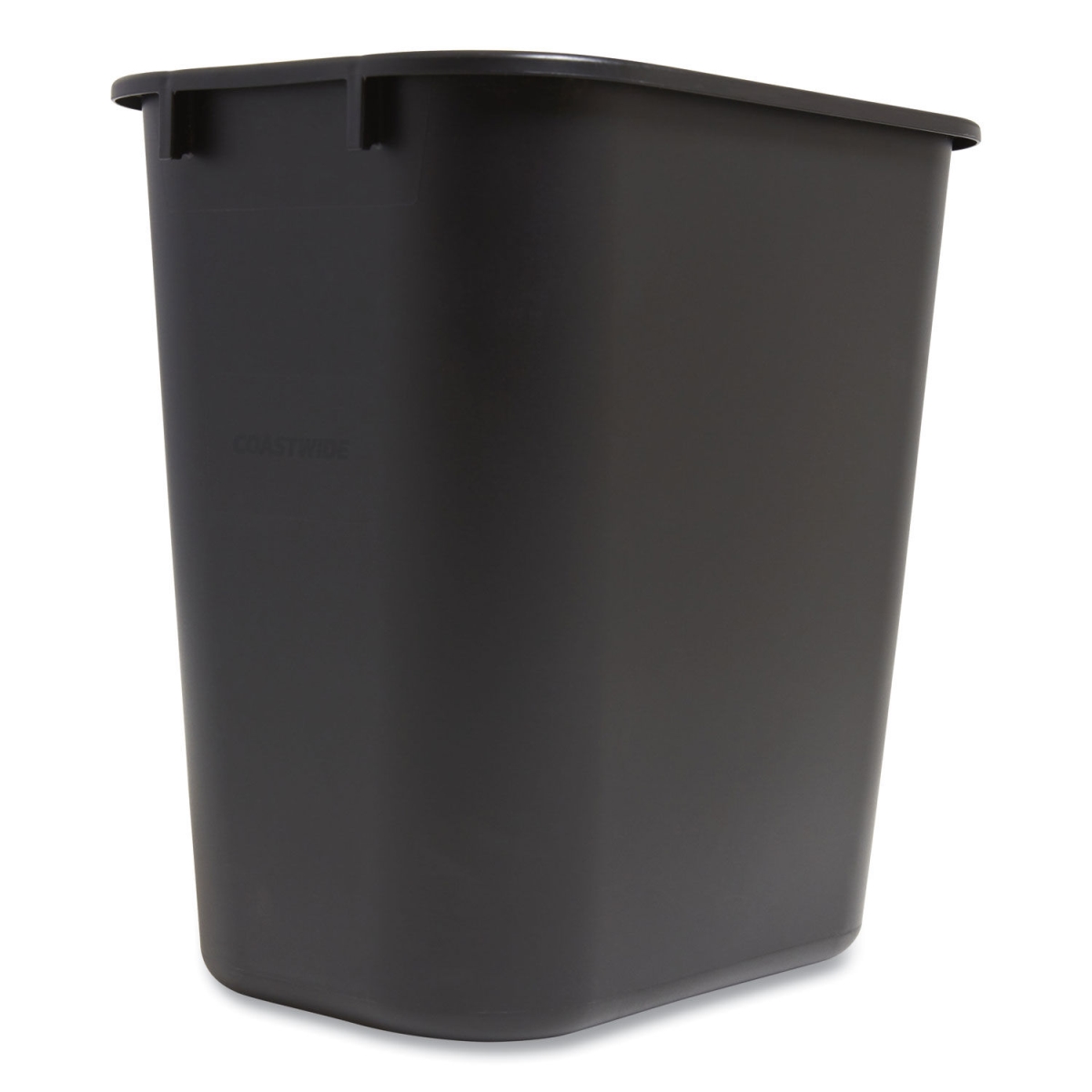 Picture of Coastwide CWZ124867 7 gal Plastic Open Top Indoor Waste Trash Can&#44; Black