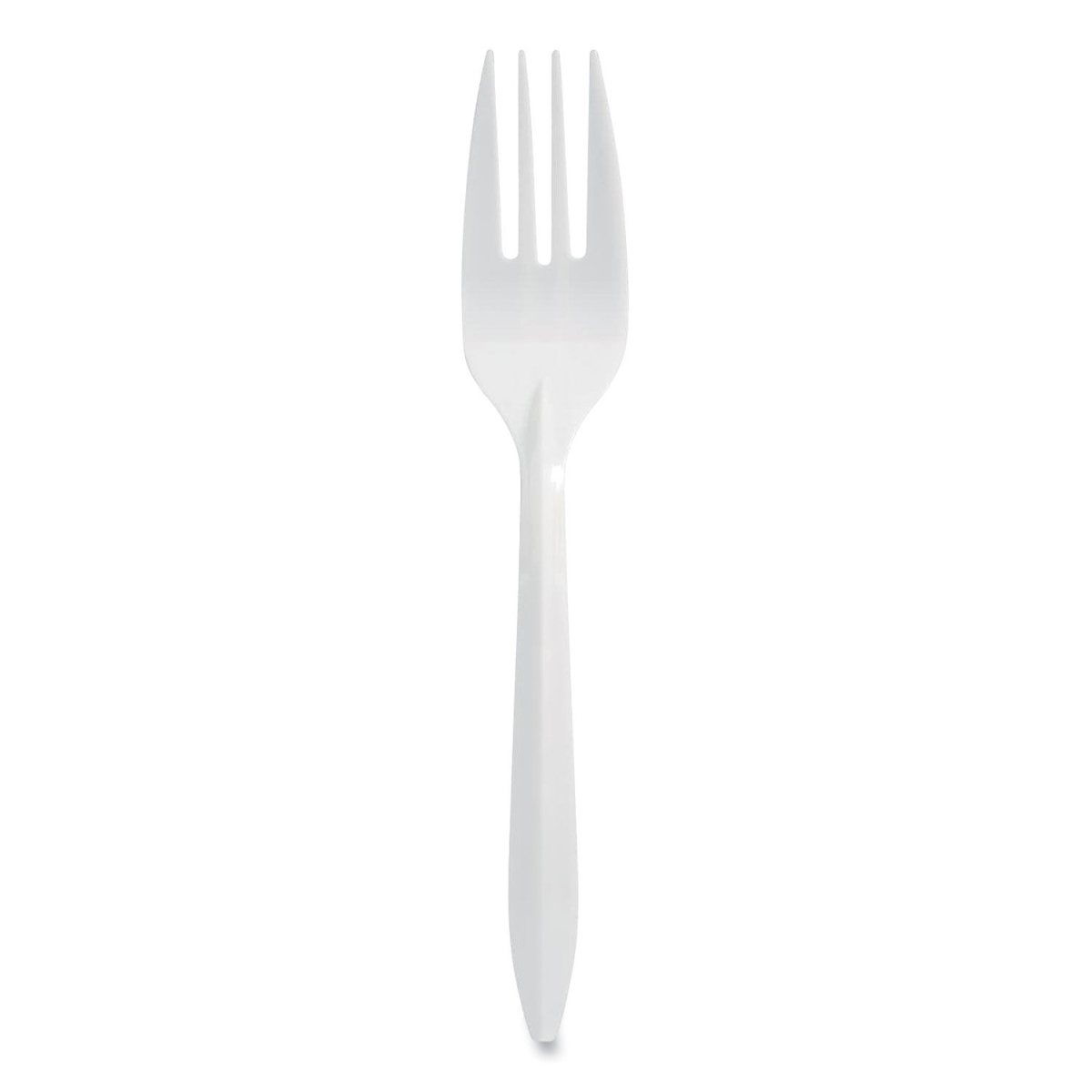 Picture of Berkley BSQ1102000 Wrapped Mediumweight Polypropylene Cutlery Forks&#44; White - Medium - 1000 Count