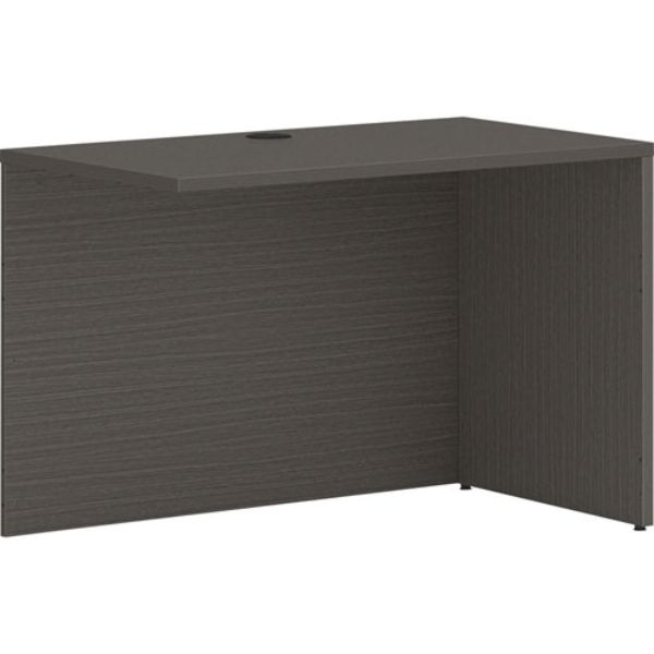 Shell Slate Teak Mod Return Desk, Slate Teak