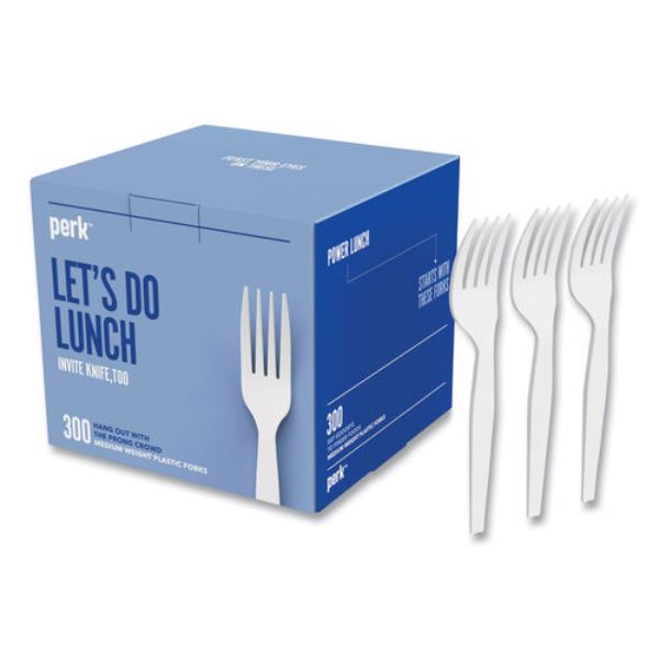 Picture of Perk PRK24394114 Compostable Fork&#44; Pack of 300