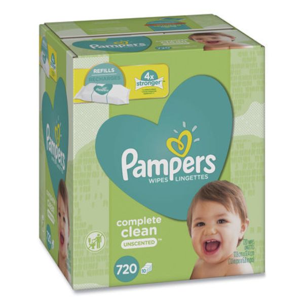 Picture of Procter & Gamble PGC75524 Unscented Complete Clean Baby Wipes&#44; 72 Count