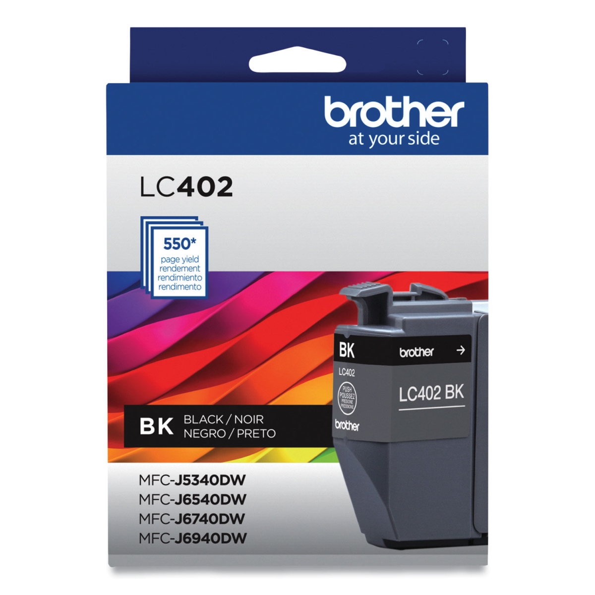 Picture of Brother BRTLC402BKS 550 Page Yield Ink Cart&#44; Black