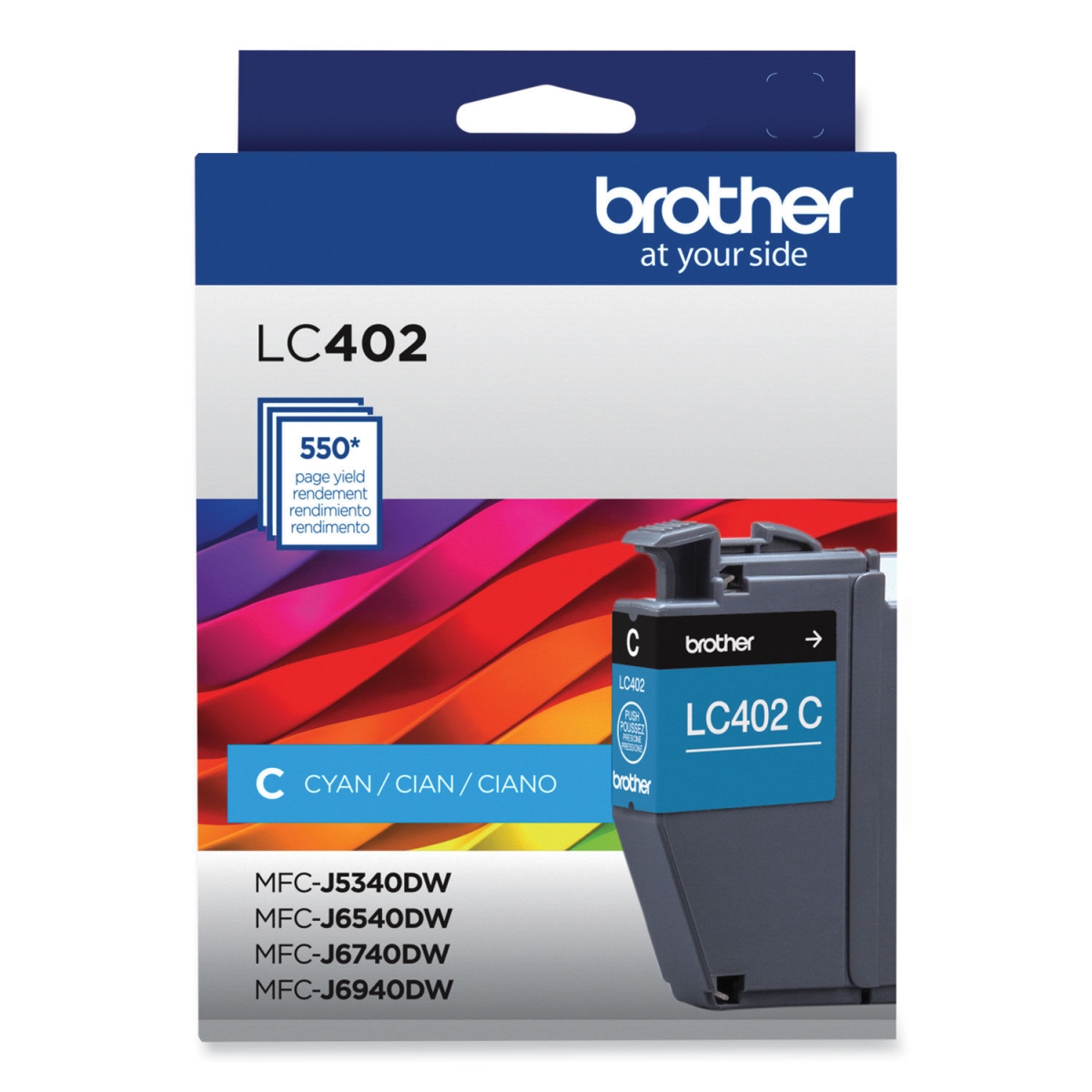 Picture of Brother BRTLC402CS 550 Page Yield Ink Cart&#44; Cyan