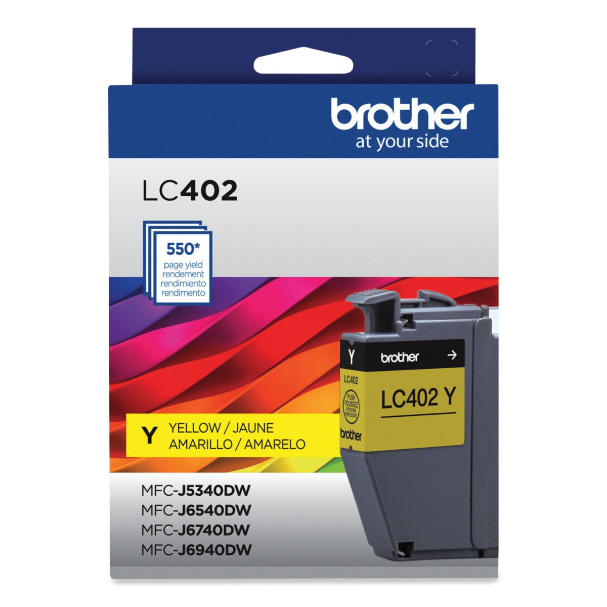 Picture of Brother BRTLC402YS 550 Page Yield Ink Cart&#44; Yellow