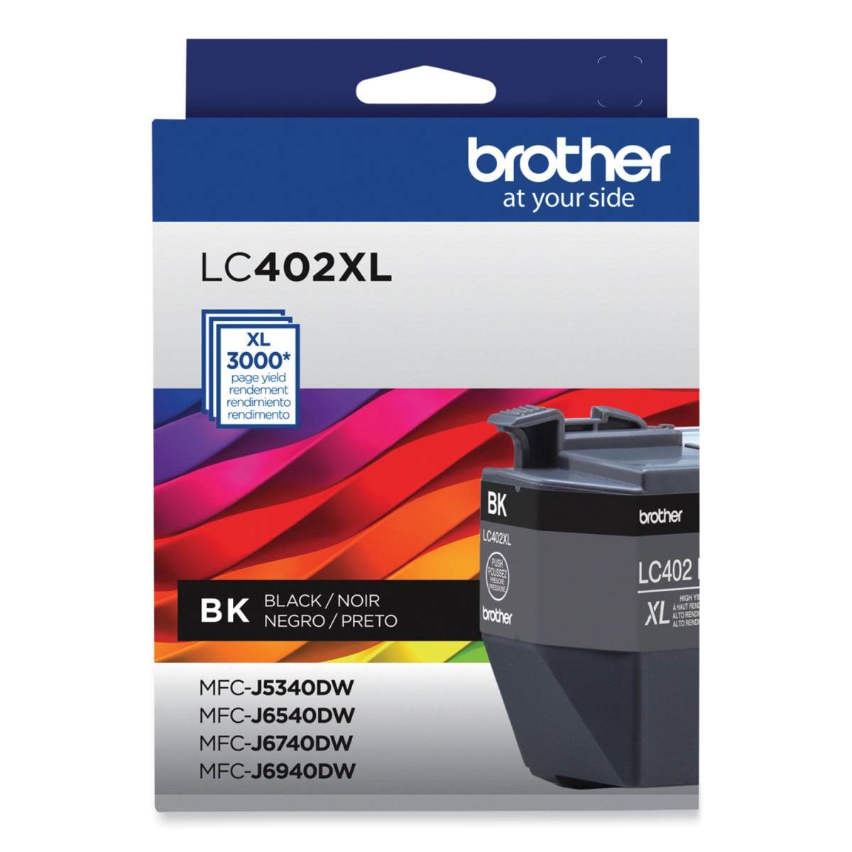 Picture of Brother BRTLC402XLBKS 1500 Page Yield High-Yield Ink Cart&#44; Black