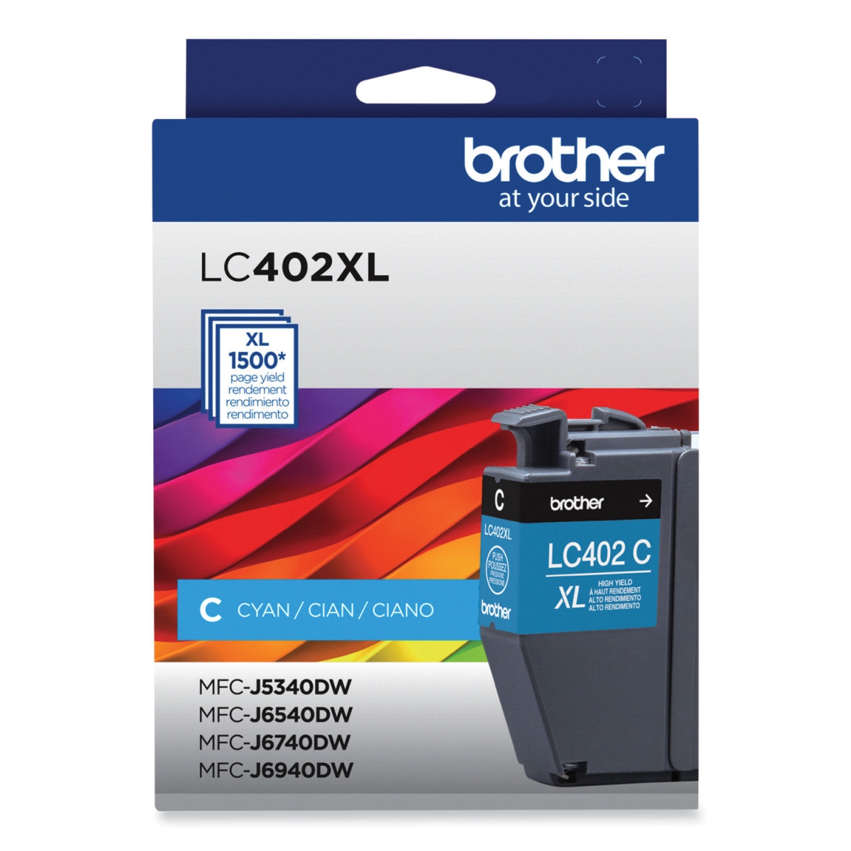 Picture of Brother BRTLC402XLCS 1500 Page Yield High-Yield Ink Cart&#44; Cyan