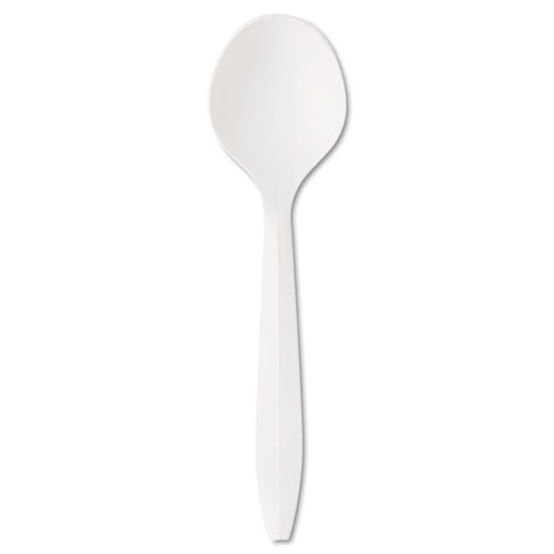 Picture of Solo. Cup RSWS Medium Weight Plastic Soup Spoon&#44; White