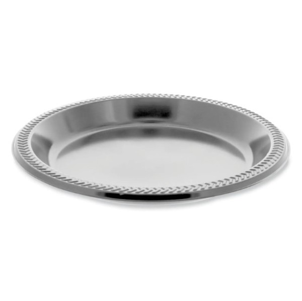 Picture of Pactiv PCTMI10EY Meadoware Impact Plastic Dinnerware Plate - Black - Pack of 500