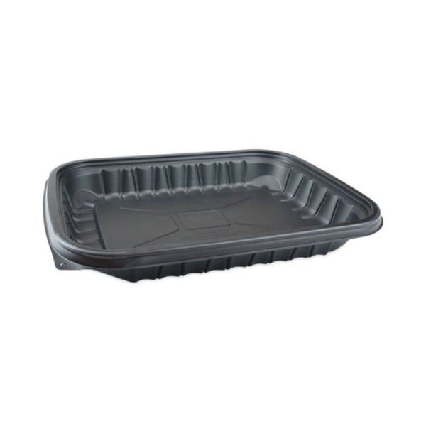 Picture of Pactiv PCTYCNB12X94800 EarthChoice Entree2Go Takeout Container - 48 oz - 12 x 9 in. - Black - Plastic - Pack of 200