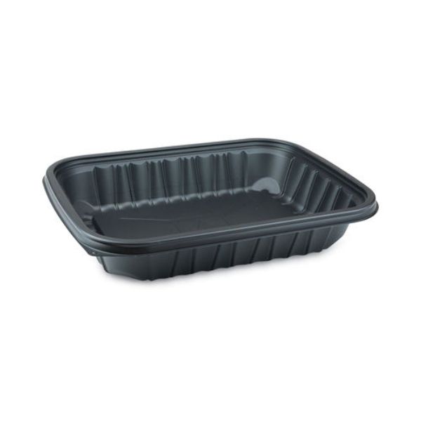 Picture of Pactiv PCTYCNB12X96400 EarthChoice Entree2Go Takeout Container - 64 oz - 12 x 9 in. - Black - Plastic - Pack of 200