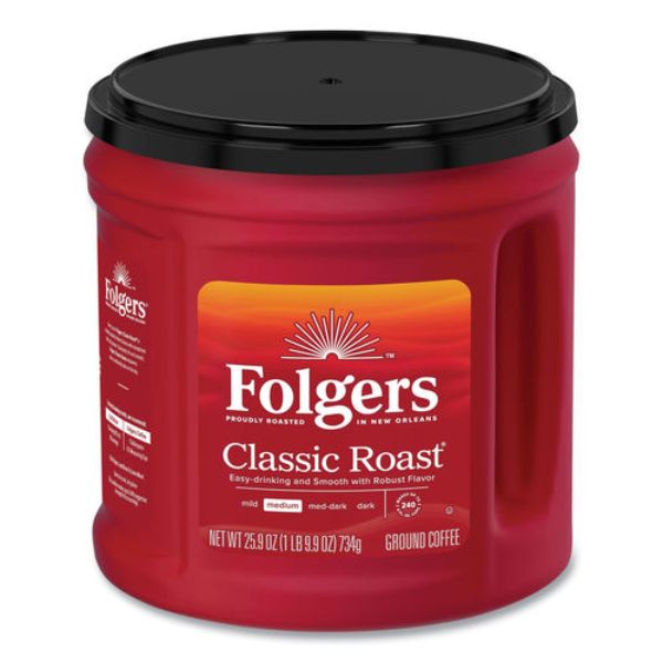 Picture of J.M. Smucker FOL20421EA Coffee - Classic Roast - Ground - 25.9 oz Canister