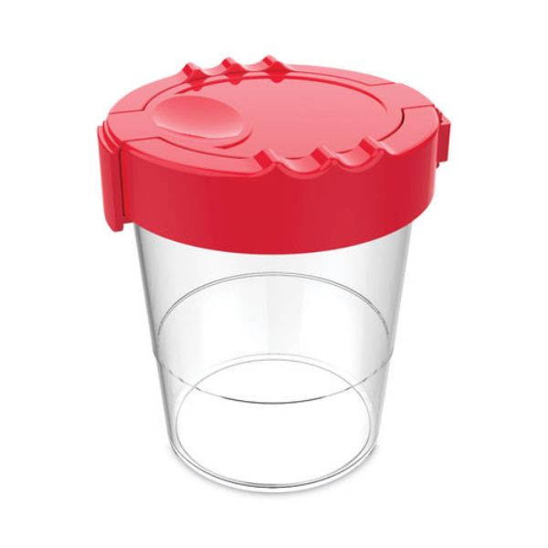 protective No Spill Paint Cup, 3.46 x 3.93 in. - Red