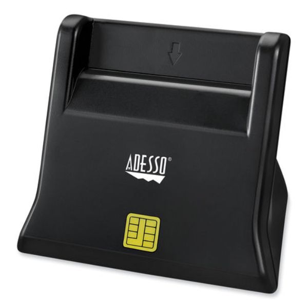 Picture of Adesso ADESCR300 SCR-300 Smart Card Reader - USB - Black