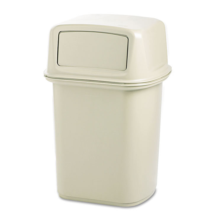 RCP917188BG Ranger Fire-safe Container - Square - Structural Foam - 45 gal - Beige