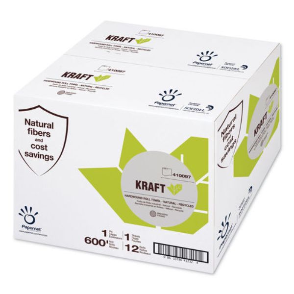 Picture of Sofidel SOD410097 Heavenly Soft Hardwound Paper Towel - Kraft - 7 in. x 600 ft. - Brown - 12 Rolls