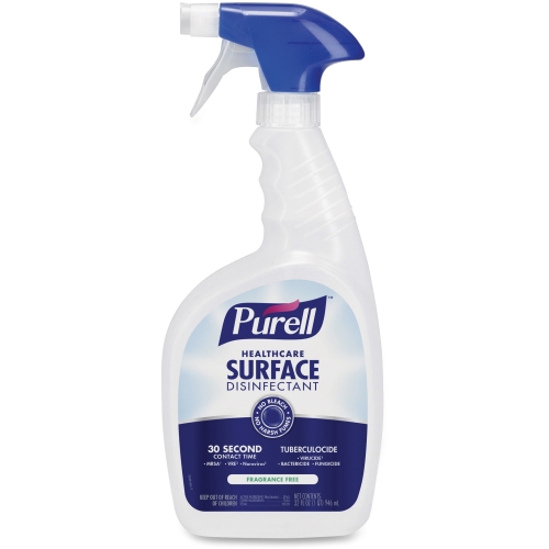 Healthcare Surface Disinfectant, 32 oz. Trigger Spray Bottle, Alcohol, 6 PK