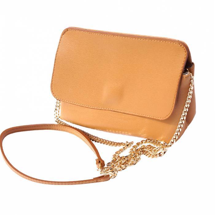 Picture of Italian Artisan 85-6145-Tan Womens Luxury Handmade Genuine Calf Leather Clutch Bag, Tan