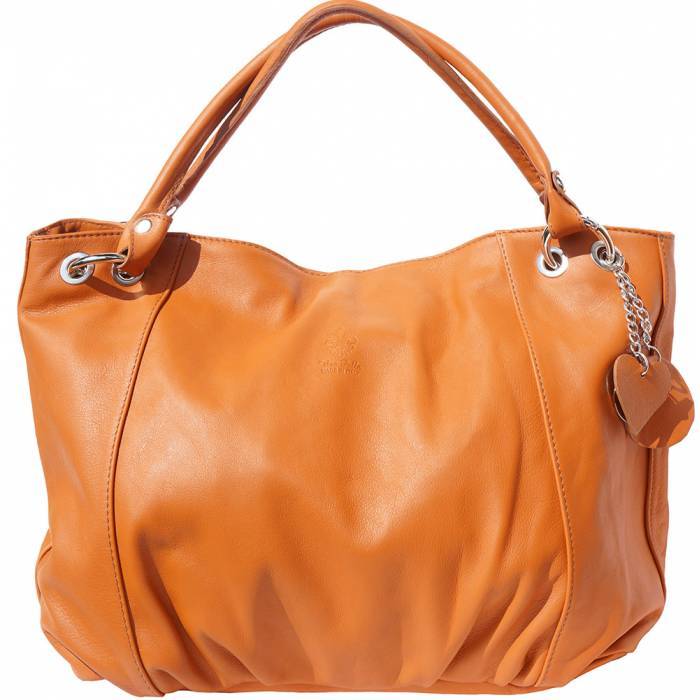 Picture of Italian Artisan 11-3005-Tan Alessandra Womens Handmade Hobo Leather Handbag, Tan