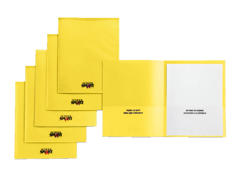 Take Home Heavy-Duty Folder, Yellow - Pack of 24