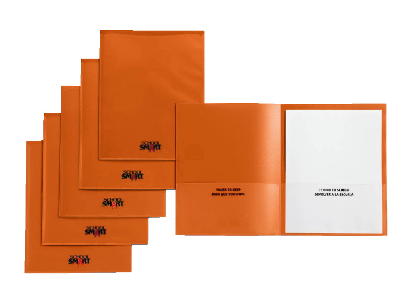 Take Home Heavy-Duty Folder, Orange - Pack of 24
