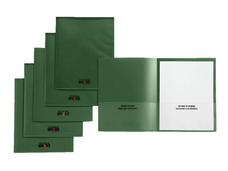 Take Home Heavy-Duty Folder, Green - Pack of 24