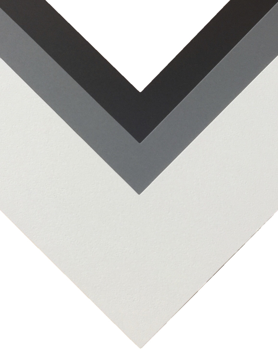 Die-Cut Mat Board - Mid-Gray - 8 x 10 in.