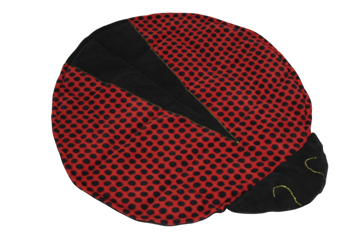 Picture of Abilitations 1543179 Fleece Weighted Ladybug Blanket