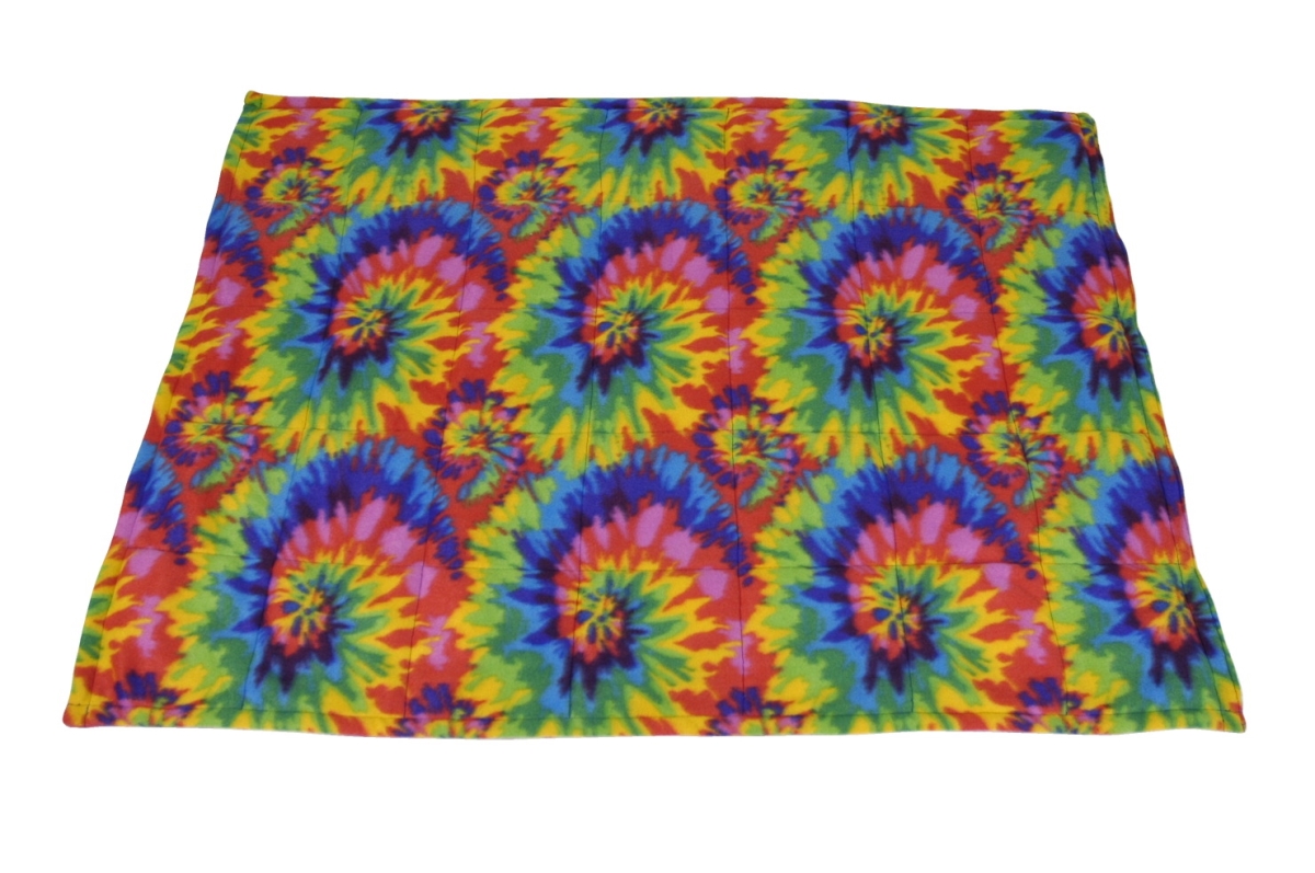 Picture of Abilitations 1543190 Fleece Weighted Blanket&#44; Small - Multi Color