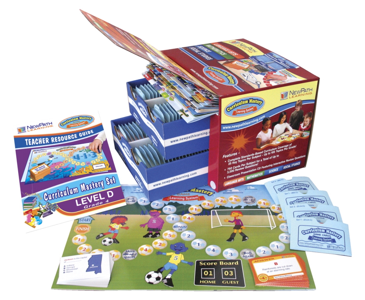 Picture of Newpath Learning 1600775 Curriculum Mastery Game Set - Grade 4