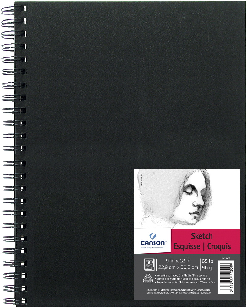 Picture of Dixon Ticonderoga 1595194 Canson Field Sketch Book with Side Wire&#44; 9 x 12 in. - 80 Sheets