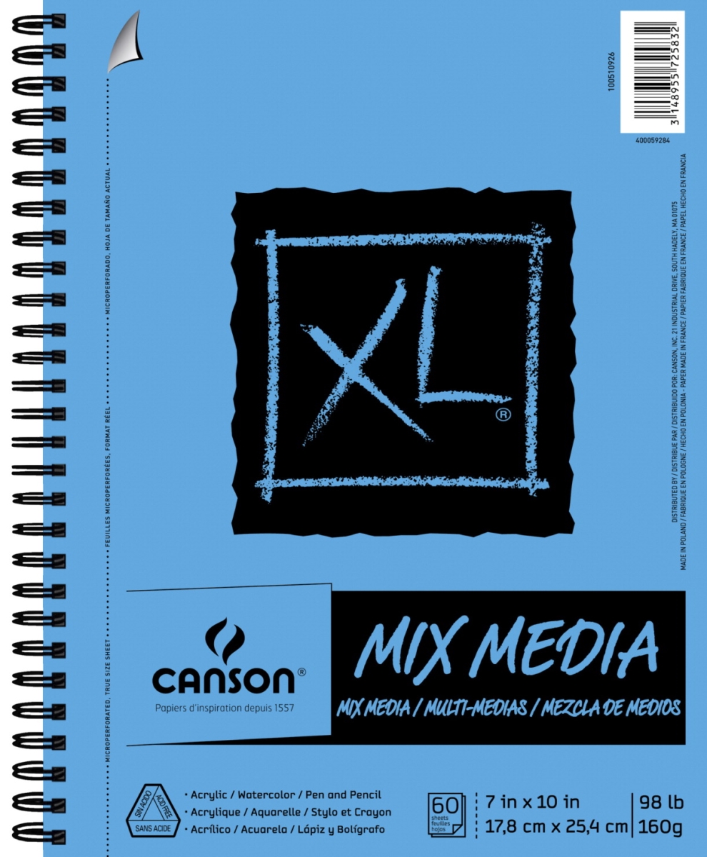 Picture of Dixon Ticonderoga 1595187 Canson XL Mixed Media Pad&#44; 7 x 10 in. - 60 Sheets