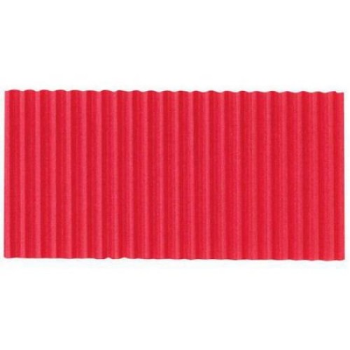 Picture of Pacon 006021 Corobuff Fade Resistant Solid Color Corrugated Paper Roll&#44; 48 in. x 25 ft.&#44; Flame Red