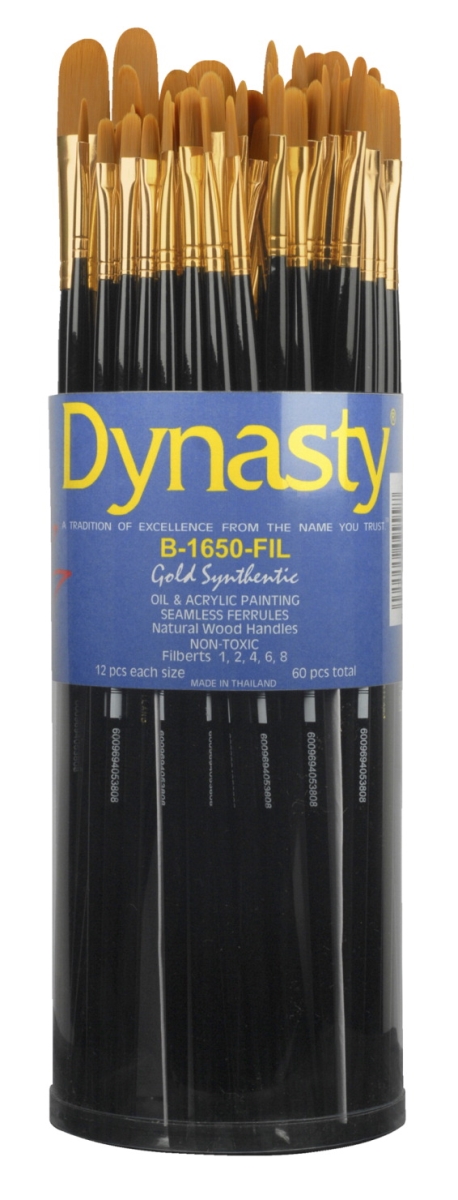 Picture of FM Brush 1589050 Dynasty B-1650 Art Education Classroom Cylinders Canister - Set of 60