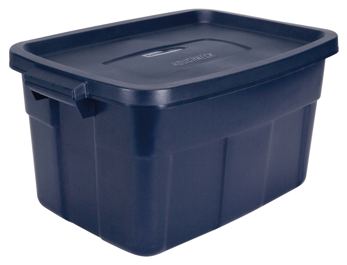 Picture of United Comb & Novelty 1597628 Rubbermaid 14 gal Roughneck Tote Blue Metallic Base & Lid