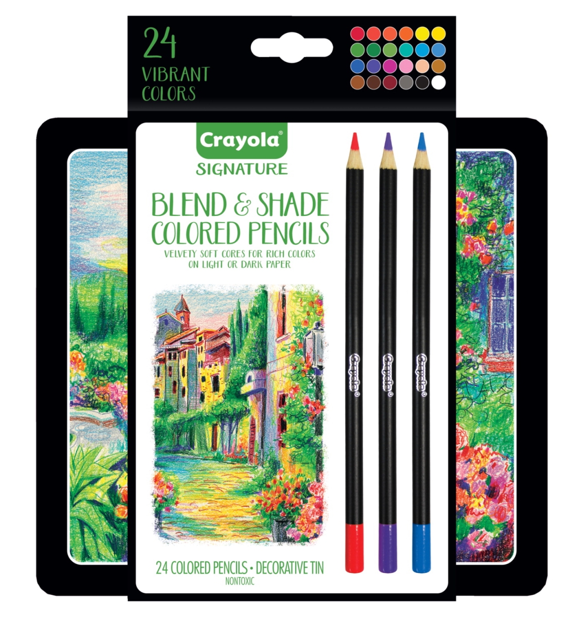 Picture of Crayola 1592298 Signature Blend & Shade Colored Pencils - Set of 24