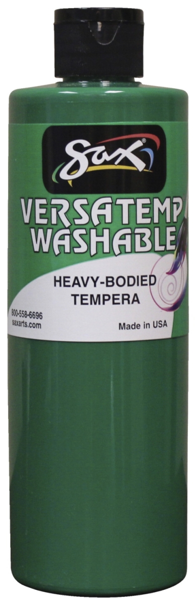 Sax Washable Versatemp Heavy Bodied Tempera Paint - Green - 1 Pint