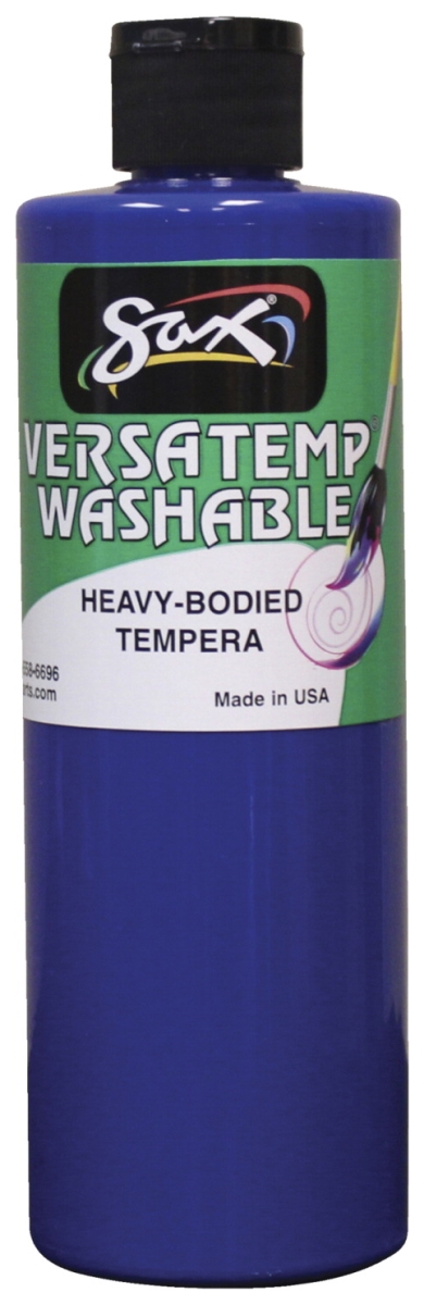 Sax Washable Versatemp Heavy Bodied Tempera Paint - Primary Blue - 1 Pint