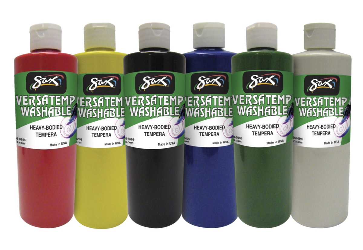 Picture of Chroma Acrylics 1592695 Washable Versatemp Heavy Bodied Tempera Paint&#44; Set of 6