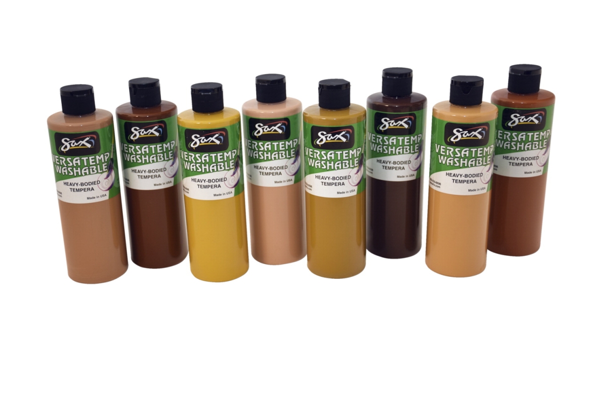 Picture of Chroma Acrylics 1592699 Washable Versatemp Multicultural Tempera Paint&#44; Set of 8