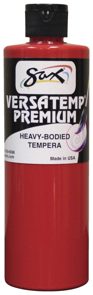 Picture of Chroma Acrylics 1592707 Versatemp Premium Heavy-Bodied Tempera Paint&#44; Primary Red&#44; 1 Pint