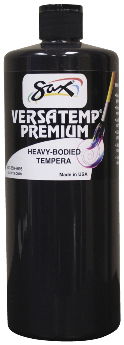 Picture of Chroma Acrylics 1592712 Versatemp Premium Heavy-Bodied Tempera Paint&#44; Black