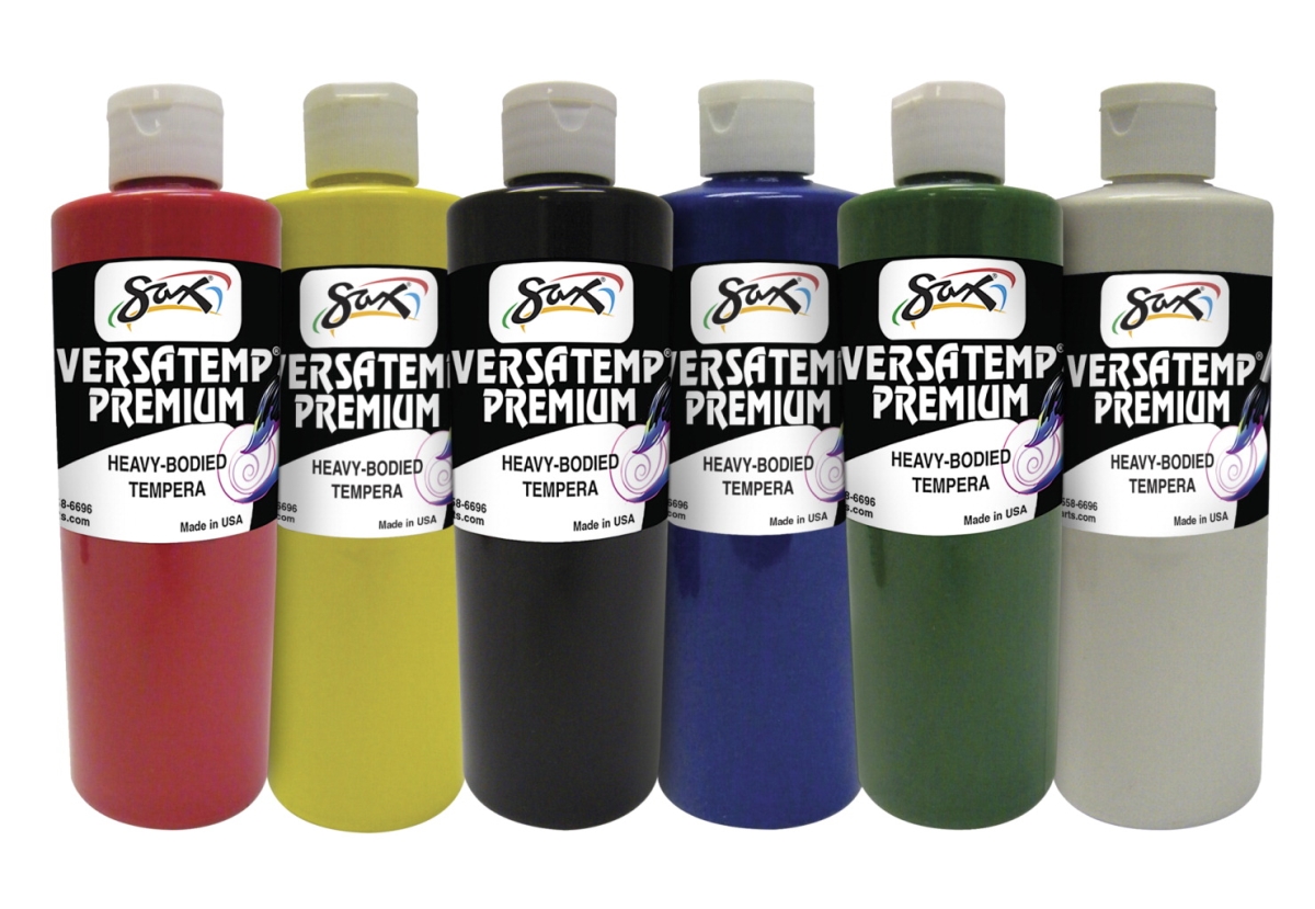 Picture of Chroma Acrylics 1592736 Versatemp Premium Heavy-Bodied Tempera Set&#44; Multiple Colors&#44; 6 Pints