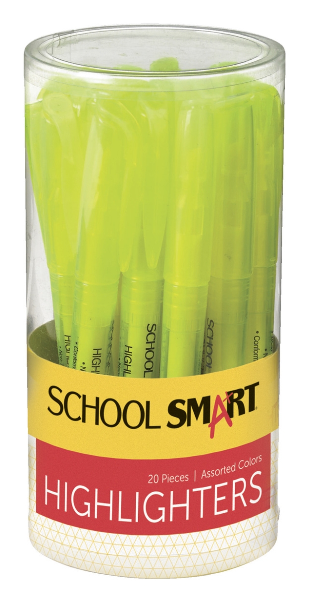 Picture of Beifa Group 1593069 School Smart Highlighter&#44; Chisel Tip&#44; Pen Style&#44; Yellow - Pack of 48