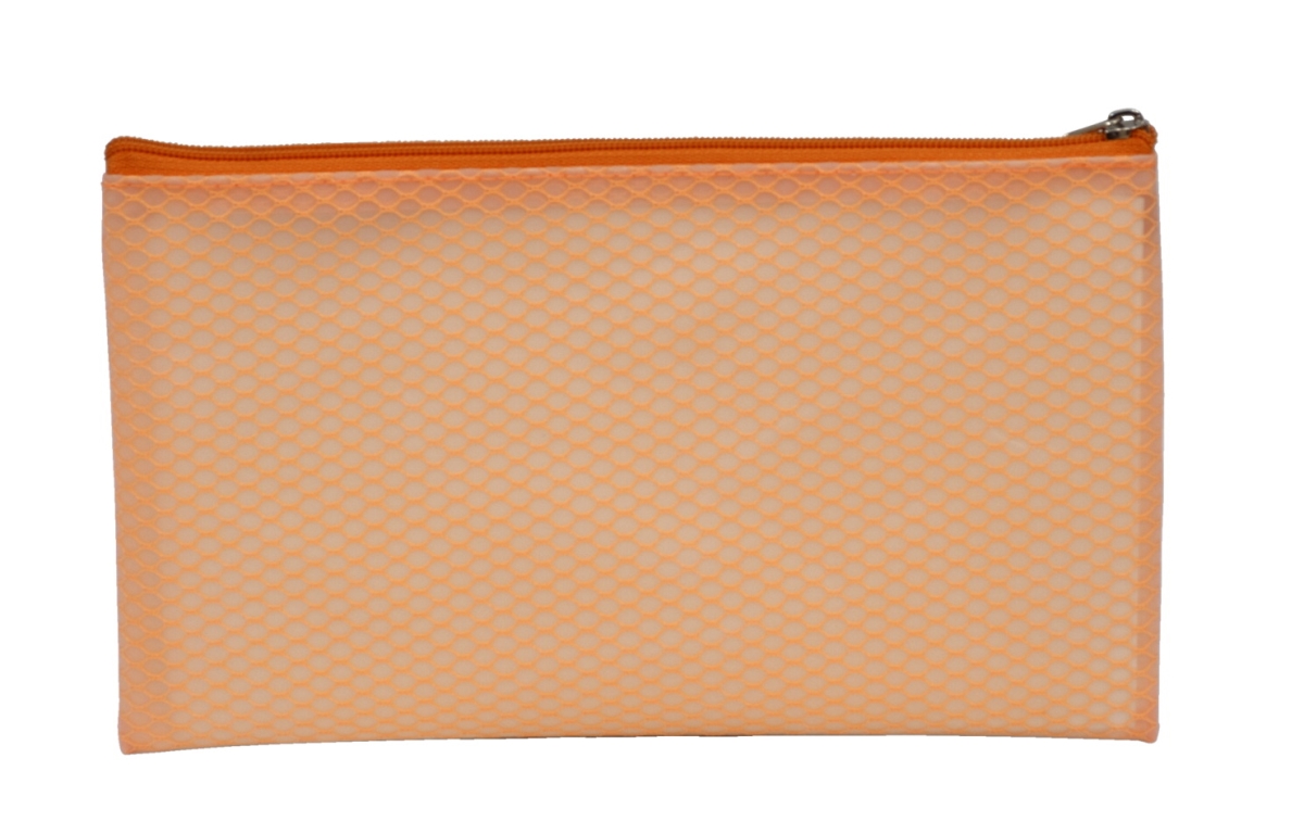 School Smart Pencil Case, 8.25 x 5 in. - Orange
