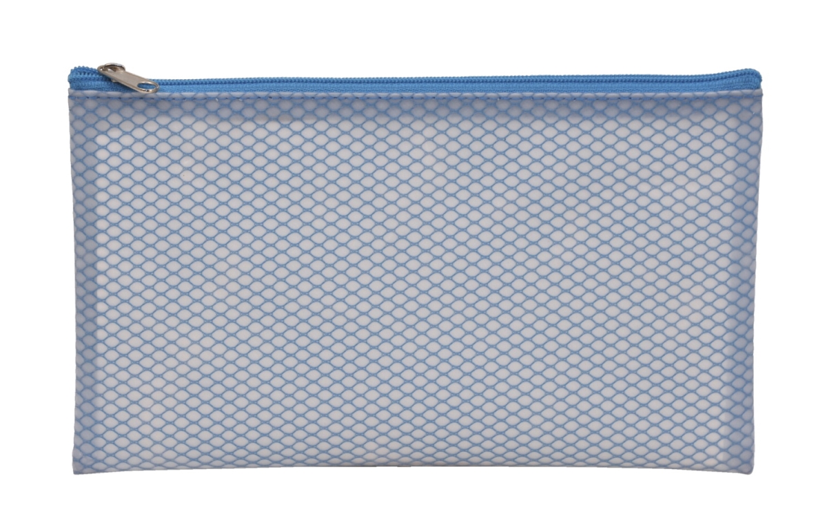 School Smart Pencil Case, 8.25 x 5 in. - Blue